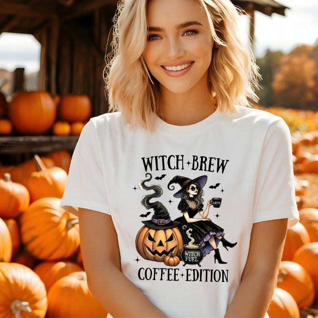 Cute Witch's Brew Coffee Edition Halloween Tshirt T Shirt (Skapare uppladdad)