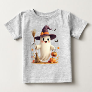 Cute Witchy Ghost Halloween Småbarn T-Shirt
