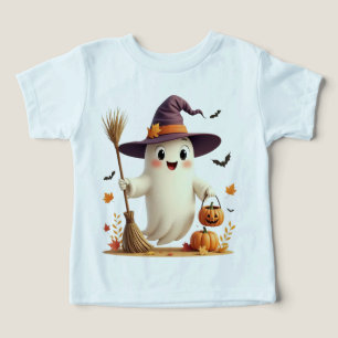 Cute Witchy Ghost Halloween Småbarn T-Shirt