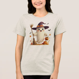Cute Witchy Ghost Halloween T Shirt