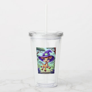 Cute Witchy Giraffe Take Away Mugg