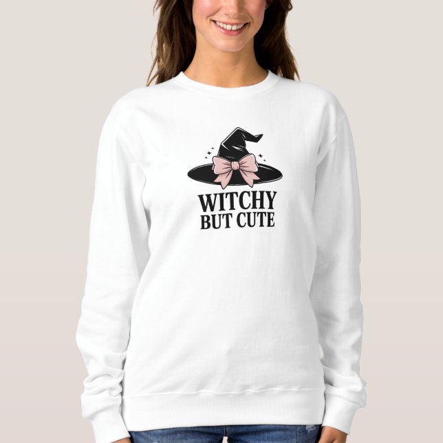 Cute Witchy Halloween T Shirt (Framsida)