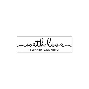 Cute with Kärlek Small Business eller Kids Craft Självfärgande Stämpel