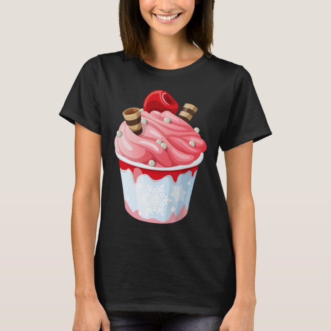 Cute  with  Motif Ice Cream T Shirt (Framsida)