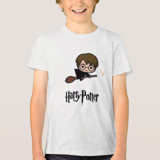 Cute Wizard on Broom - Magic Äventyr T-Shirt