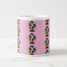 Cute woman Angel's with open wings and sword Jumbo Mugg