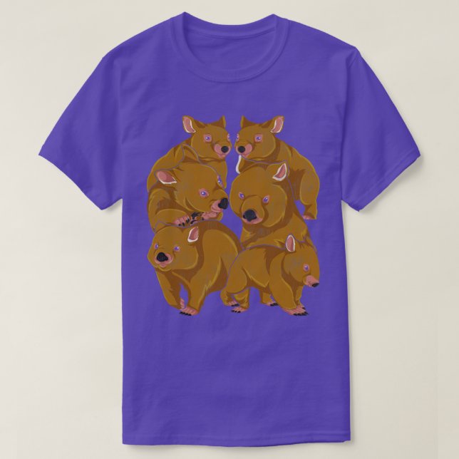 Cute Wombat T Shirt (Design framsida)