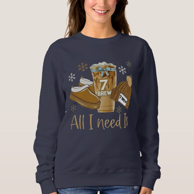 Cute Women’s Sweatshirt | Cozy Christmas Gift T Shirt (Framsida)