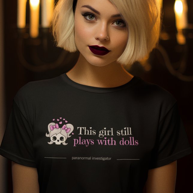 Cute Womens Paranormal Investigator Ghost Hunting T Shirt (Skapare uppladdad)