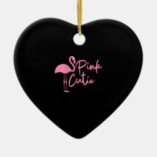 Cute Womens Rosa Flamingo | Rosa Cute | Flamingo Julgransprydnad Keramik