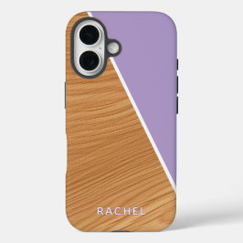 Cute Wood and Purple Personalized 