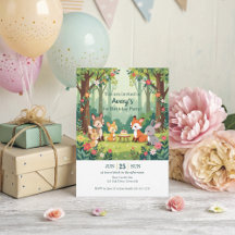Cute Woodland Animal Child Bird Day