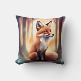 Cute Woodland Animal Fox Baby Kudde
