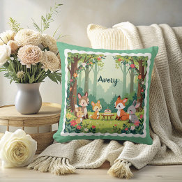 Cute Woodland Animal Kudde