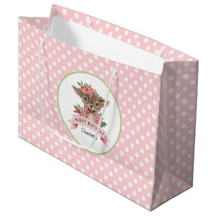 Cute Woodland Animal Rosa Birthday for Girl