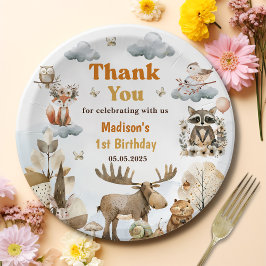 Cute Woodland Animals 1st Birthday Party