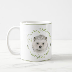 Cute Woodland Animals Baby Hedgehog Watercolor Kaffemugg