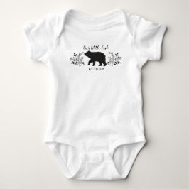 Cute Woodland Baby Bear Unge Bodykostdräkt T Shirt