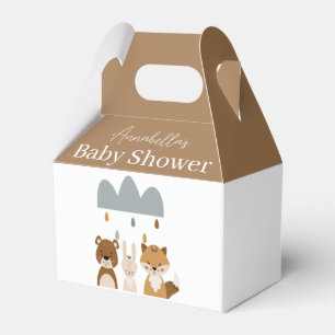 Cute Woodland Boho Animals Baby Shower Presentaskar