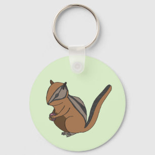 Cute Woodland Chipmunk Nyckelring
