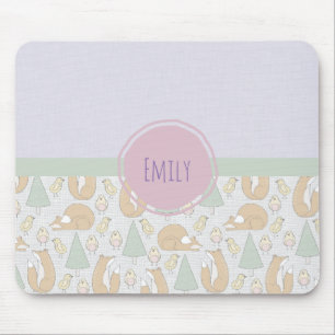 Cute Woodland Creatures Mönster Musmatta