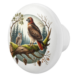 Cute Woodland djur älskare bird Knopp