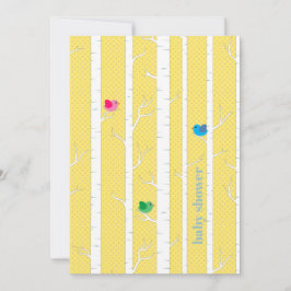 Cute Woodland Forest Gender Neutral Baby Shower Inbjudningar