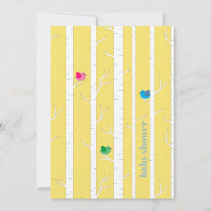 Cute Woodland Forest Gender Neutral Baby Shower Inbjudningar