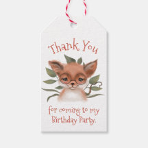 Cute Woodland Fox, Födelsedagsfest Tack