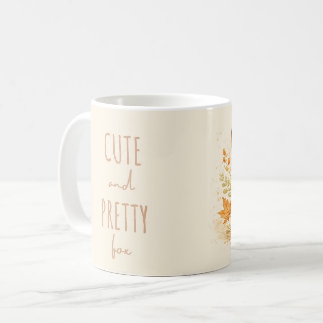 Cute Woodland Fox Mug Kaffemugg (Framsida vänster)