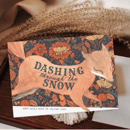 Cute Woodland Fox Vattenfärg Inbjudningar