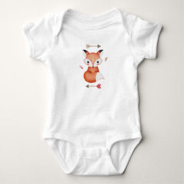 Cute Woodland Fox - Whimsical Animal Art för barn T Shirt