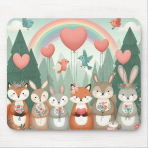 Cute Woodland Kreature rainbow valentine Musmatta
