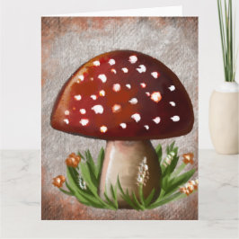 Cute Woodland Mushroom Tissue Paper Kort