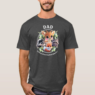 Cute Woodland-vänner rävskunk raccoon hjort T Shirt
