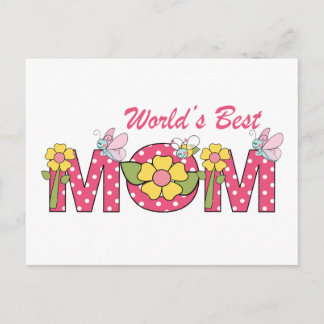 CUTE World's Best Mamma! Vykort
