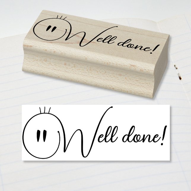 Cute Worm Snake Smiling Face Symbol Well done! Stämpel (Skapare uppladdad)