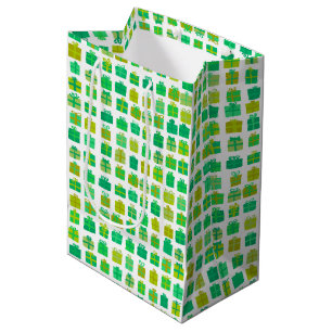 Cute Wrapped-presenter med Bows Helgdag Juldag Bda