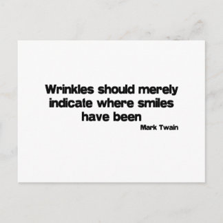 Cute, Wrinkles-citat Vykort