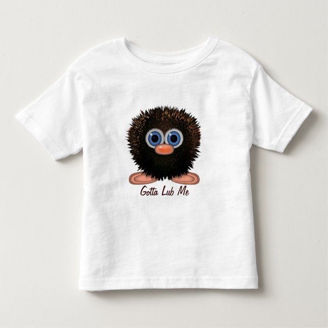 Cute Wuzzy Butt Kids Lovable Bok Character Shirt Tee Shirt (Framsida)