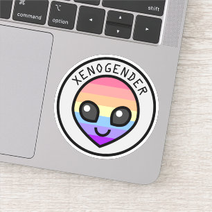 Cute Xenogender Alien Sticker Klistermärken