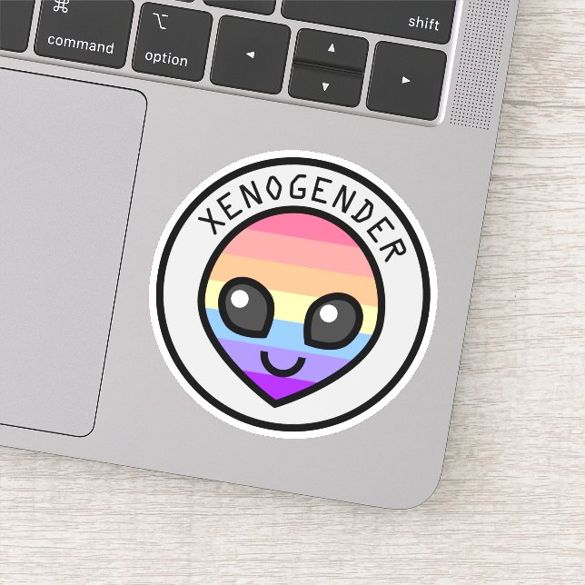 Cute Xenogender Alien Sticker Klistermärken (Detalj)