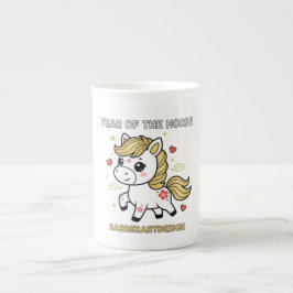 Cute Year of the Horse 2026 Floral Hearts Travel M Benporslin Mugg