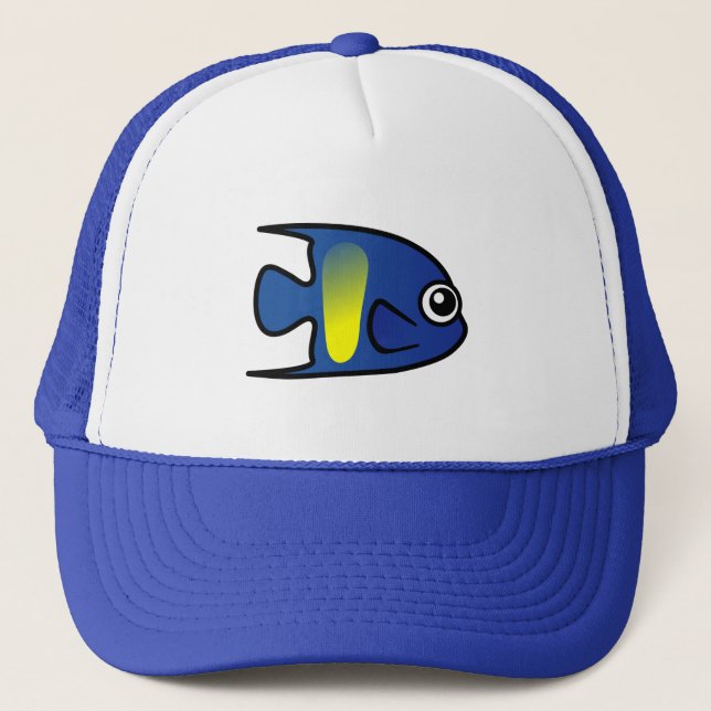 Cute Yellowbar Angelfish Truckerkeps (Framsida)