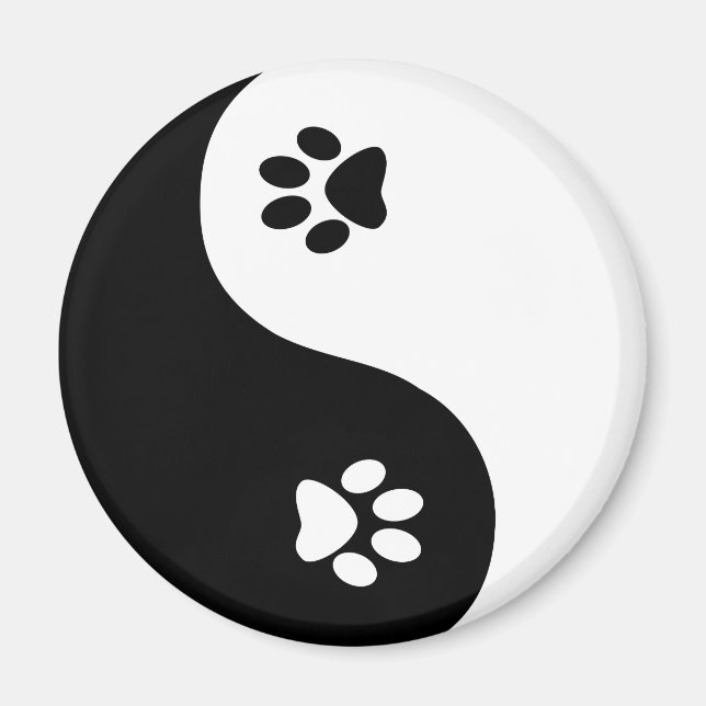 Cute Yin Yang Tassar Magnet (Framsidan)