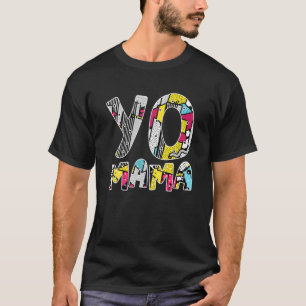 Cute Yo Mamma Retro Funny 1990S Throwback Hip hop T Shirt