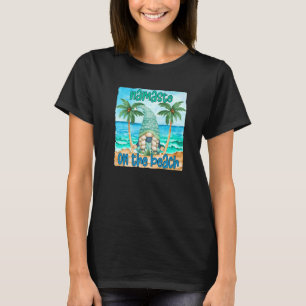 Cute Yoga Gnome for Women Namaste in the Beach T Shirt