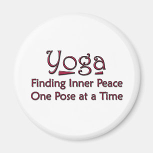 Cute Yoga Sing Magnet