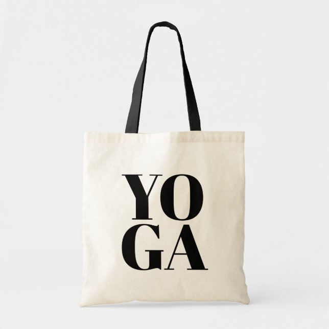 Cute YOGA-väska med modern typografi Tygkasse (Framsidan)