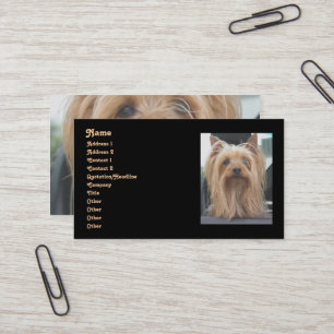 Cute Yorkie, Affärskort Visitkort